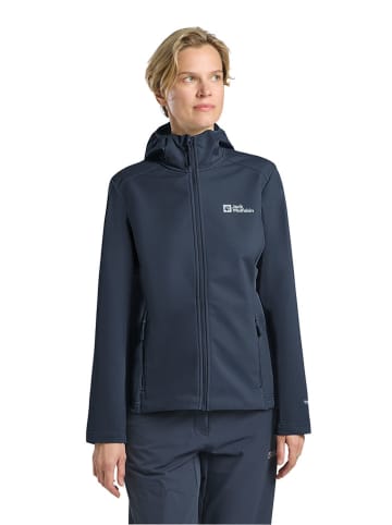 Jack Wolfskin Kurtka softshellowa "Bornberg" w kolorze granatowym