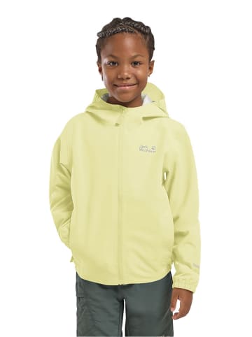 Jack Wolfskin Kurtka przeciwdeszczowa "Flaze" w kolorze żółtym