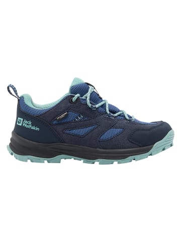 Jack Wolfskin Leren trekkingschoenen "Vojo Tour Texapore Mid" donkerblauw