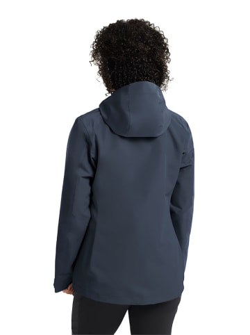 Jack Wolfskin Regenjas "Wildbound" donkerblauw