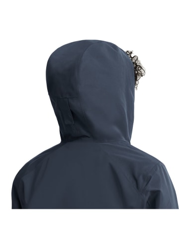 Jack Wolfskin Regenjas "Wildbound" donkerblauw