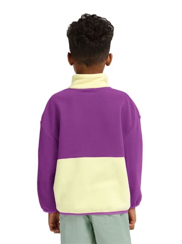 Jack Wolfskin Fleecepullover "Taunus" in Lila/ Creme
