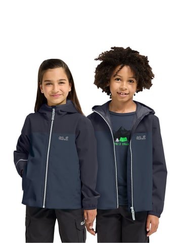 Jack Wolfskin Regenjacke "Adventuretribe" in Dunkelblau