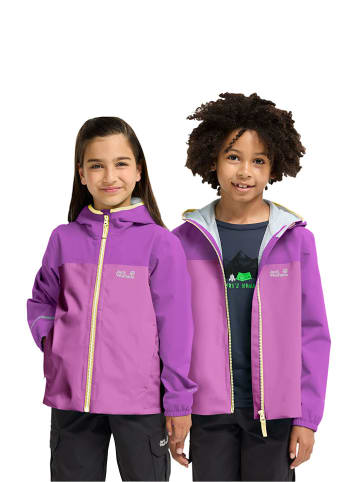 Jack Wolfskin Regenjas "Adventuretribe" paars