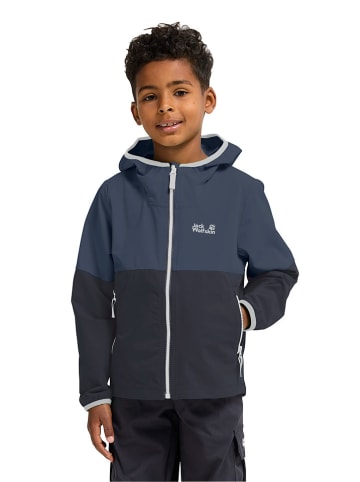 Jack Wolfskin Kurtka softshellowa "Sandbird" w kolorze granatowym