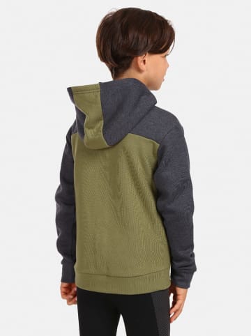 Kilpi Sweatjacke "Preda" in Khaki/ Anthrazit