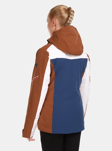 Kilpi Ski-/ Snowboardjacke "Valera" in Hellbraun/ Weiß/ Dunkelblau