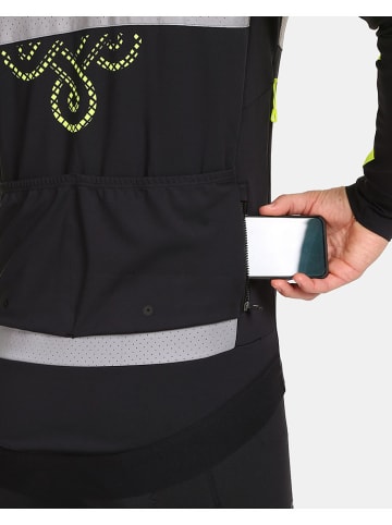 Kilpi Fahrradjacke "Nereto" in Schwarz/ Gelb