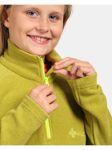 Kilpi Fleecepullover "Almeri" in Gelb/ Grün