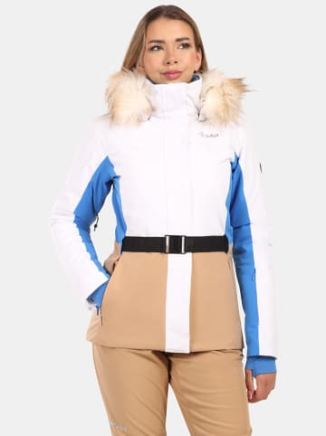 Kilpi Ski-/ Snowboardjacke "Carrie" in Blau/ Weiß/ Beige