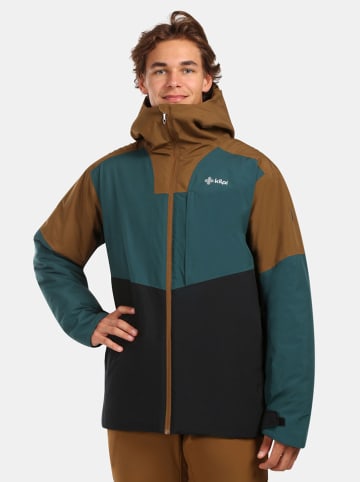 Kilpi Ski-/ Snowboardjacke "Killyan" in Petrol/ Hellbraun