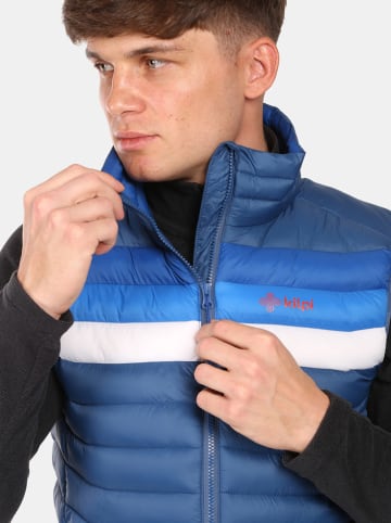 Kilpi Daunenweste "Kenai" in Blau/ Weiß