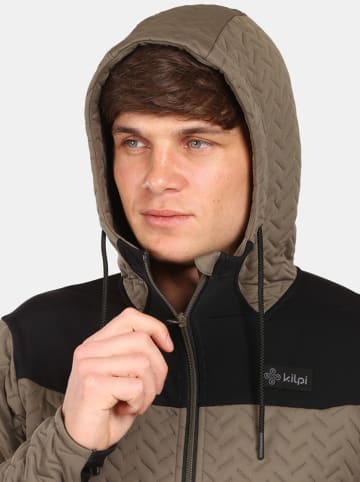 Kilpi Fleecejacke "Nevia" in Khaki/ Schwarz