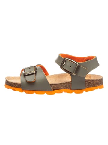billowy Sandalen kaki/oranje