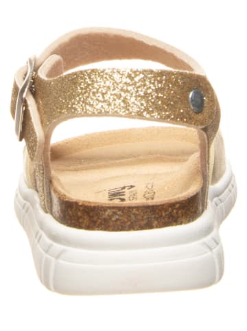 billowy Sandalen in Gold