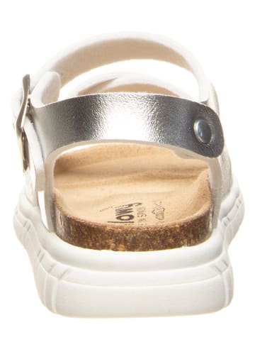 billowy Sandalen in Silber