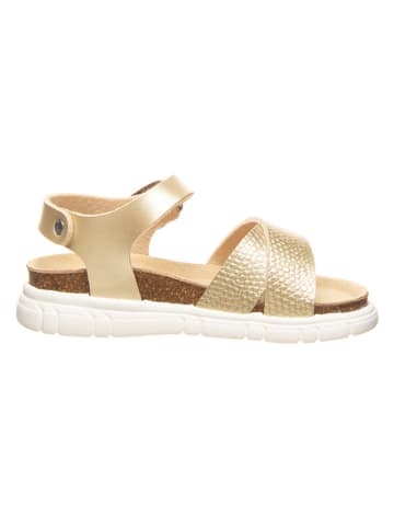 billowy Sandalen in Gold