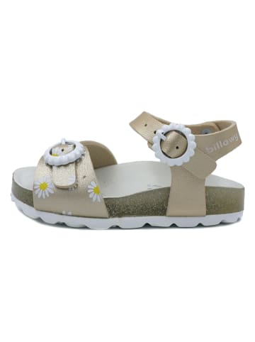 billowy Sandalen in Gold