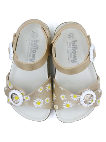 billowy Sandalen in Gold