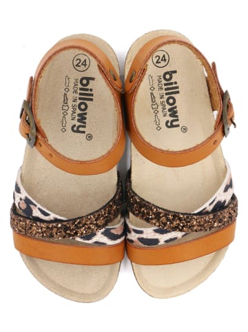 billowy Sandalen in Hellbraun