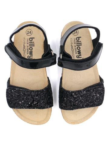 billowy Sandalen in Schwarz