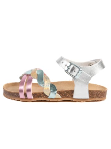 billowy Sandalen "Rosso" zilverkleurig