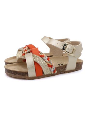 billowy Sandały w kolorze złotym