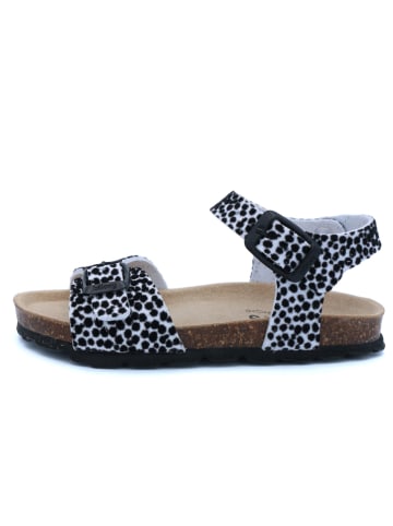 billowy Sandalen in Hellblau/ Schwarz