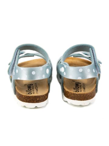 billowy Sandalen in Hellblau/ Bunt