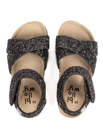 billowy Sandalen "Rosso" zwart