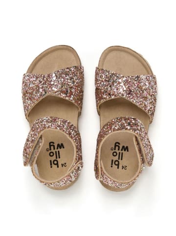 billowy Sandały w kolorze jasnoróżowym