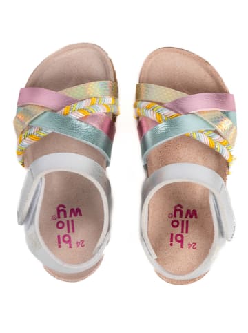 billowy Sandalen "Rosso" in Silber