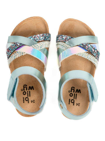 billowy Sandały "Rosso" w kolorze błękitnym