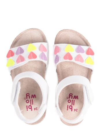 billowy Sandalen "Rosso" wit