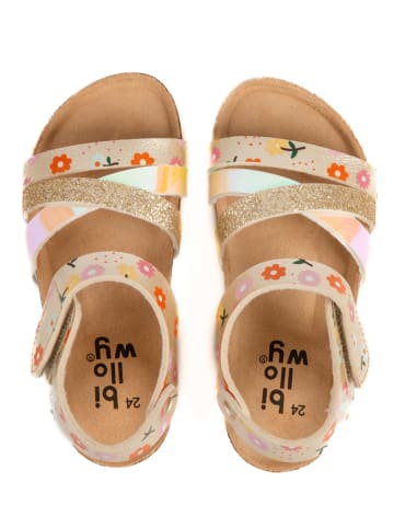 billowy Sandalen "Rosso" goudkleurig