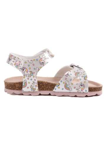 billowy Sandalen "Rosso" zilverkleurig