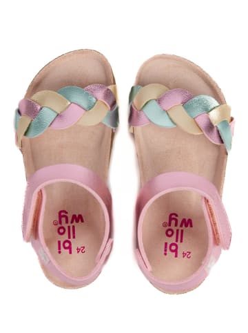 billowy Sandalen "Rosso" lichtroze