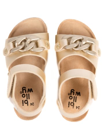 billowy Sandalen "Rosso" goudkleurig