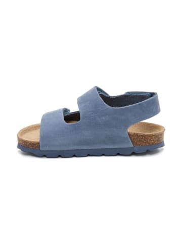 billowy Leren sandalen blauw
