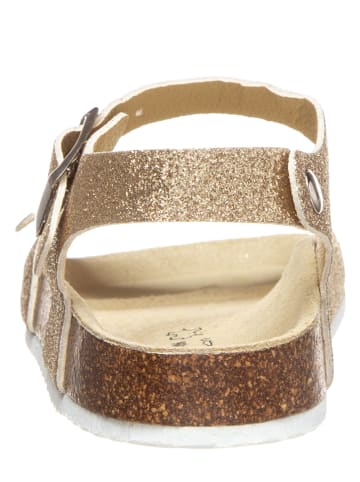 billowy Sandalen in Gold