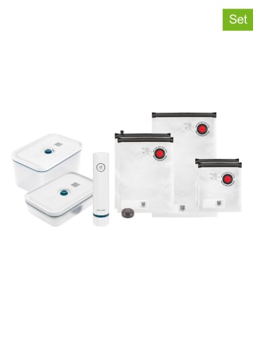 Zwilling 8tlg. Vakuumierset in Weiß/ Blau/ Grau