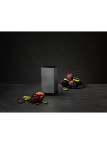 Zwilling Blok "Twin" w kolorze srebrnym na noże - 11,7 x 25 x 11,7 cm