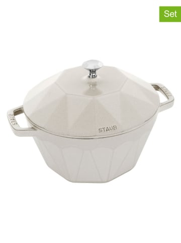 staub Stoofpan "Diamond" beige - Ø 22 cm