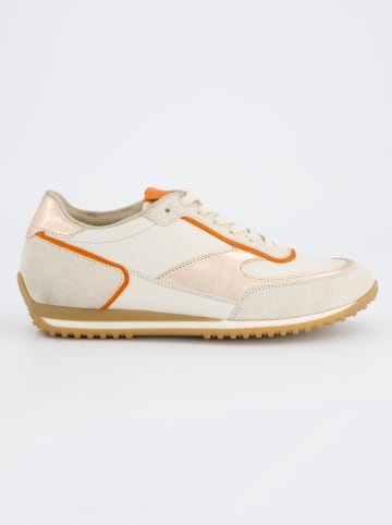 Paul Green Leren sneakers beige/oranje