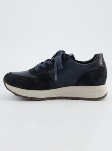 Paul Green Leren sneakers donkerblauw