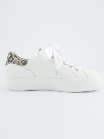 Paul Green Leder-Sneakers in Weiß