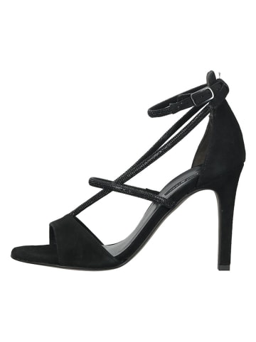 Paul Green Leder-Sandaletten in Schwarz