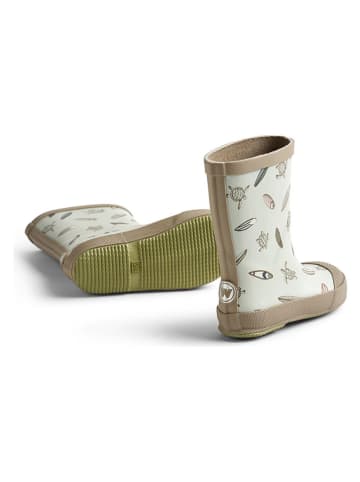 Wheat Gummistiefel "Muddy" in Khaki/ Türkis