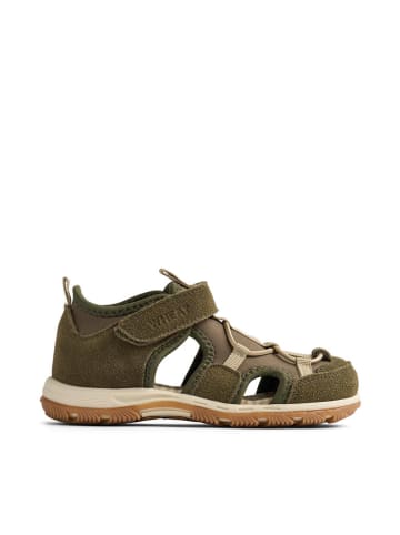 Wheat Leren enkelsandalen "Mingi" kaki