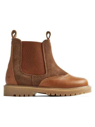 Wheat Skórzane sztyblety "Kana" w kolorze jasnobrązowym